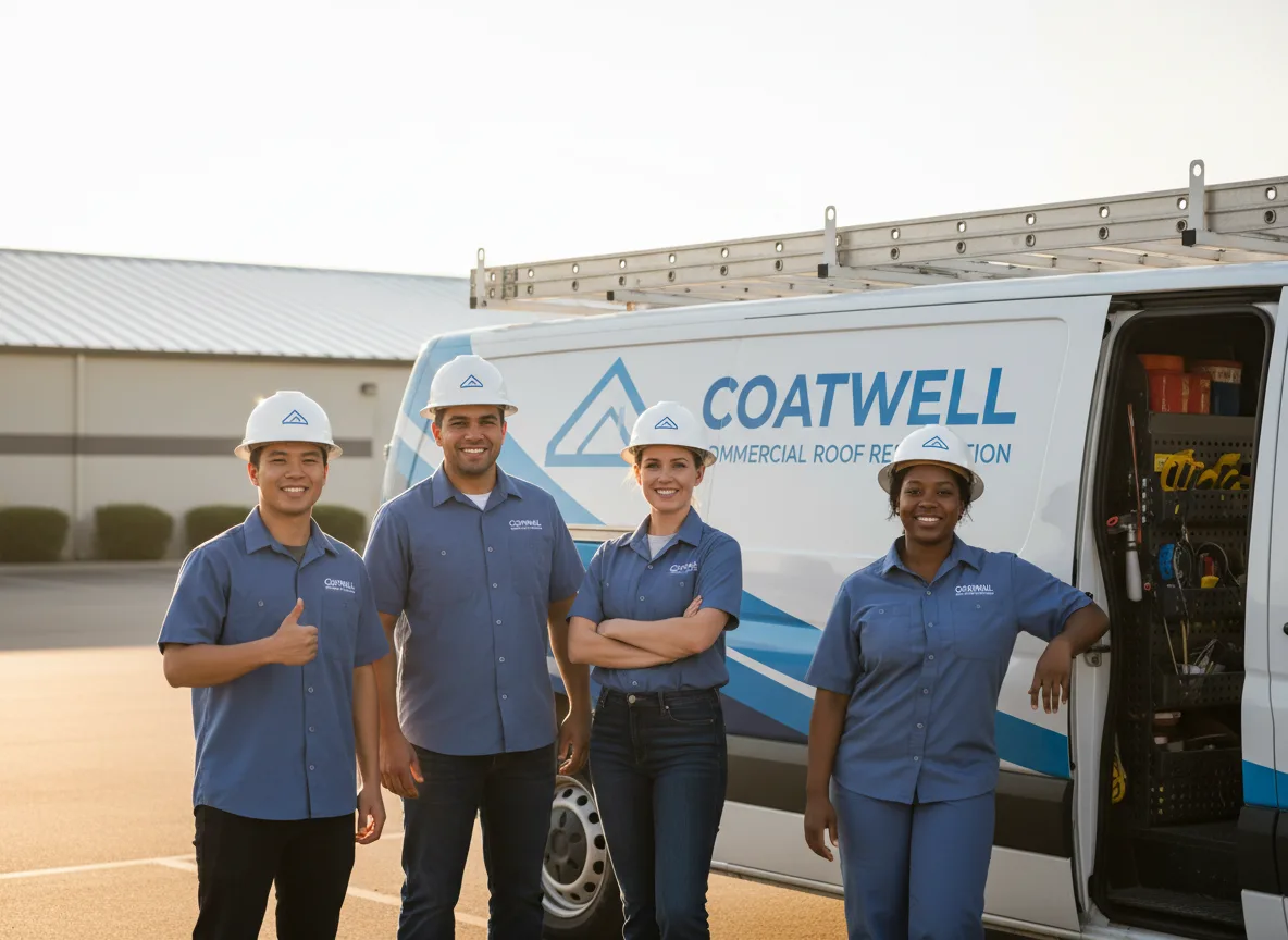 Commercial roof coating company in Garden City, TX